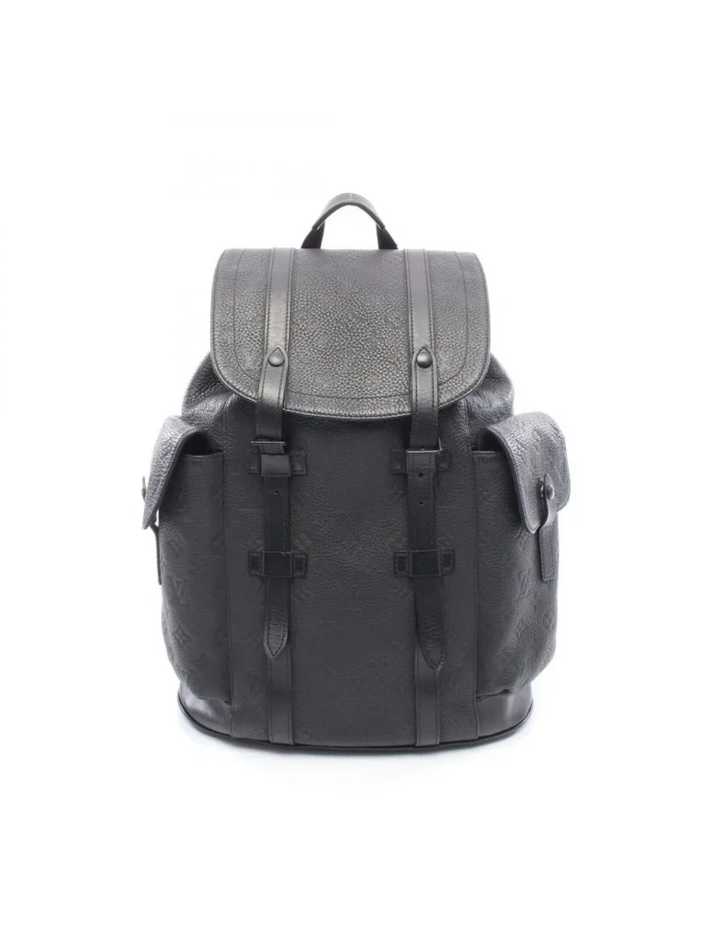 Louis Vuitton Backpack Christopher MM Monogram Taurillon Noir Leather